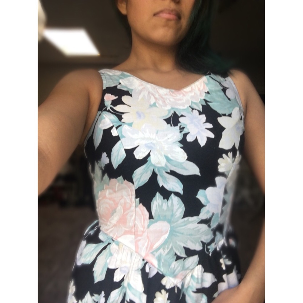 Vintage floral dress.